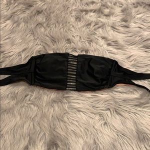Black swim bandeau